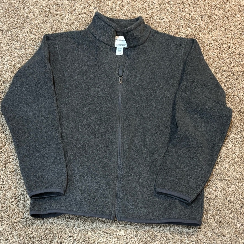 Boys Amazon Essentials Charcoal Fleece Jacket